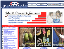 Tablet Screenshot of meritresearchjournals.org